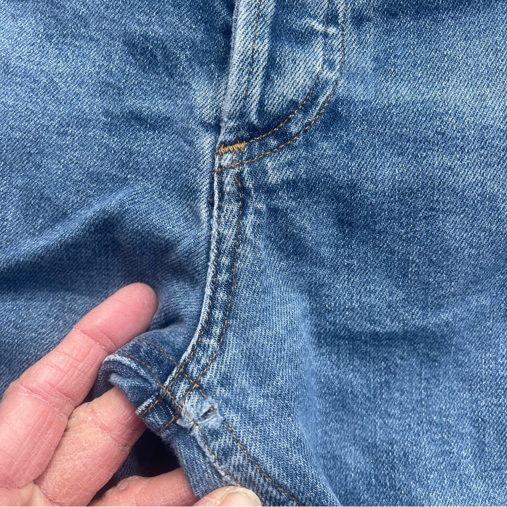 Agolde High Rise Button Fly Cropped Jeans Size 29 - Picture 5 of 9